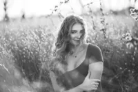 golden hour senior portrait near St Anthony Main Minneapolis riverfront