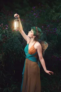 Senior Picture Photographer Captures Dreamy Woodland Fairy Portrait with Lantern-23