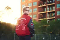 senior lettermans jacket senior picture