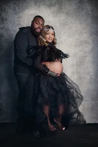 Fine Art Maternity Portrait of a Couple in Minneapolis Studio Setting-16