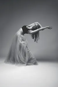 Dance senior pictures in Minneapolis capturing movement and expressive performance pose