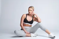 Casual fitness professional branding portrait with confident athletic styling in Edina
