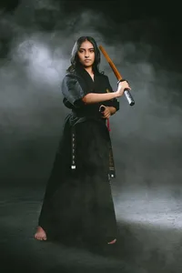 Martial Artist Portrait With Training Sword-01