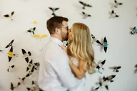Engagement portraits captured at The Alexander Hotel in downtown Indianapolis, Indiana.