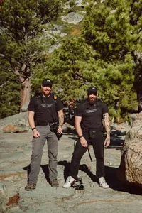 Outdoor team portrait by elopement planner