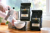 Commercial lifestyle brand photography for Philz Coffee showcasing a handcrafted coffee moment designed for a premium food and beverage campaign