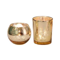 CHARLOTTE Gold Mercury Votives