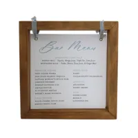 CHARLIE SQ Wood Hanging Sign