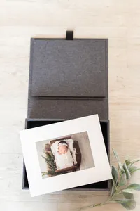 folio box and fine art matted print