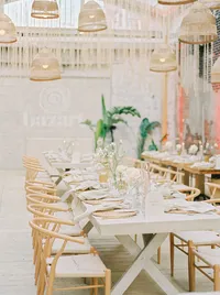 Dinner Tables Bazart Griffintown | Luxury Wedding Photographer in Montreal | Juno by Julia C. Vona
