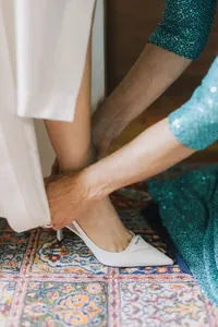 Bridal Shoes | Elevated Documentary Wedding Photography Montreal | Juno by Julia C. Vona
