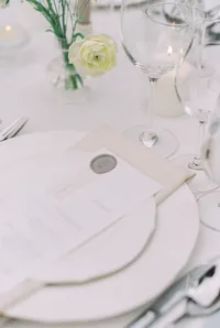 Place Setting | Domaine Cataraqui | Luxury Destination Wedding Photographer in Canada | Juno by Julia C. Vona