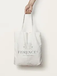 Florence Canvas Tote Bag MockUp