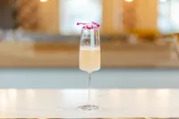 Close up photo of a beautiful drink from Sip and Savor for their branding session.