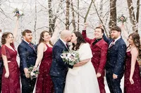 rock island lake club winter wedding sparta nj