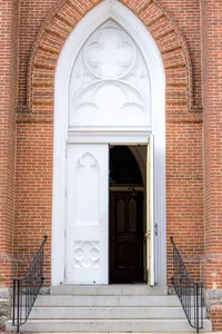 Chapel door for an Annapolis, Maryland wedding