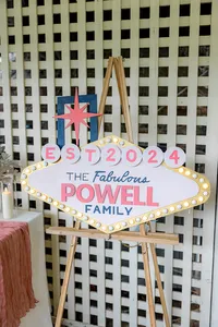 Las Vegas inspired wedding sign