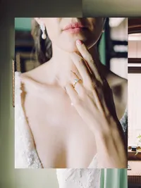 romantic bride portrait