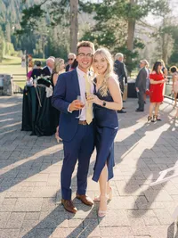 Guests having fun at the Everline resort wedding