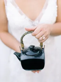 Japanese tea ceremony at wedding reception