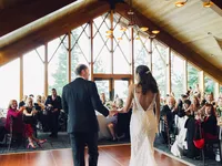 bride and groom first dance at Edgewood Resort Tahoe