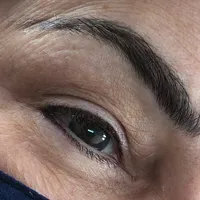 Before and after permanent eyeliner
