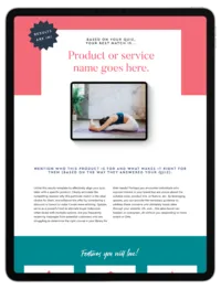 Quiz Template - iPad