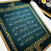 Custom commissioned calligraphy by Scribble Savvy