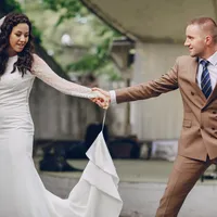 Outdoor couple dance