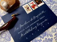 envelope custom calligraphy