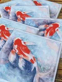 Koi colored card