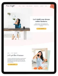 Kacie Full Site Template- iPad