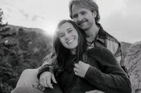 Couple sharing a quiet moment during a Boulder photography session