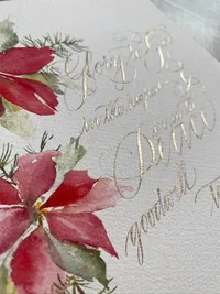 Custom commissioned calligraphy
