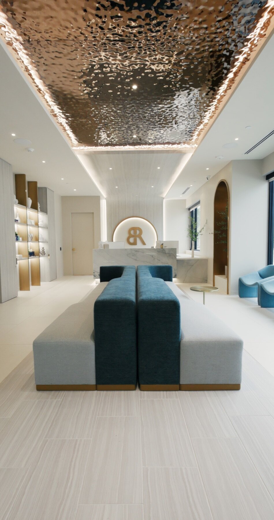 Hallway and seating area inside the Body by Ravi practice