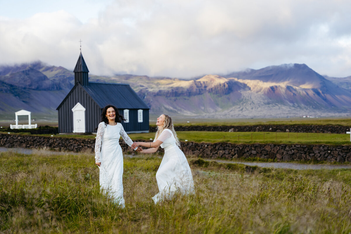 Black Church Iceland Elopement
