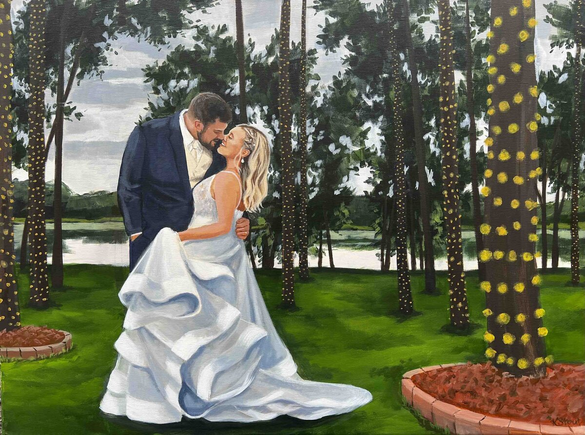 Celebrations on the River LaCrosse Wisconsin Live Wedding Painting