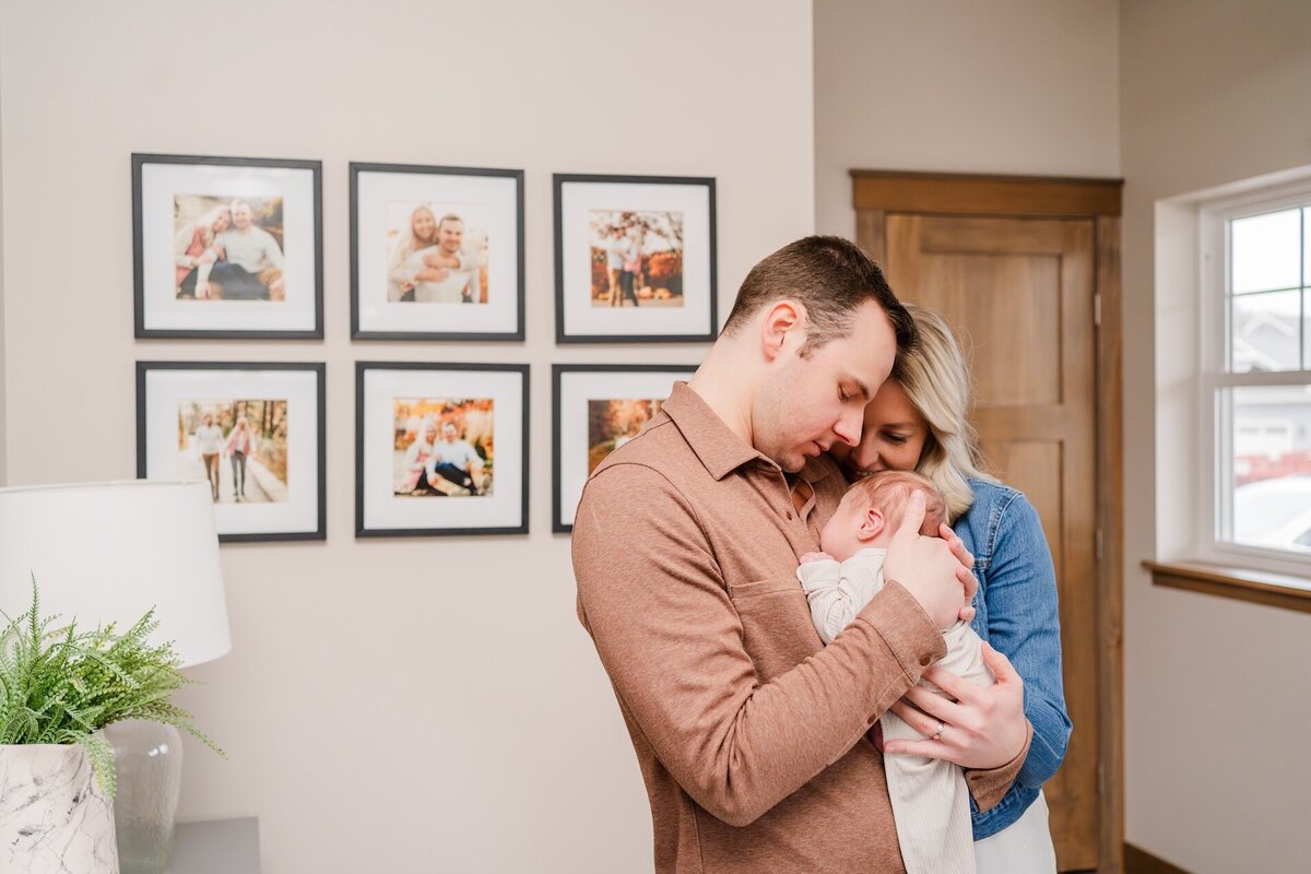 in home newborn session eau claire wisconsin