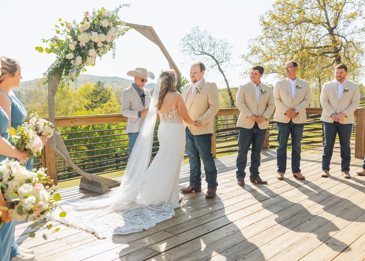 ceremony-lewallen-farms-ga-mountains