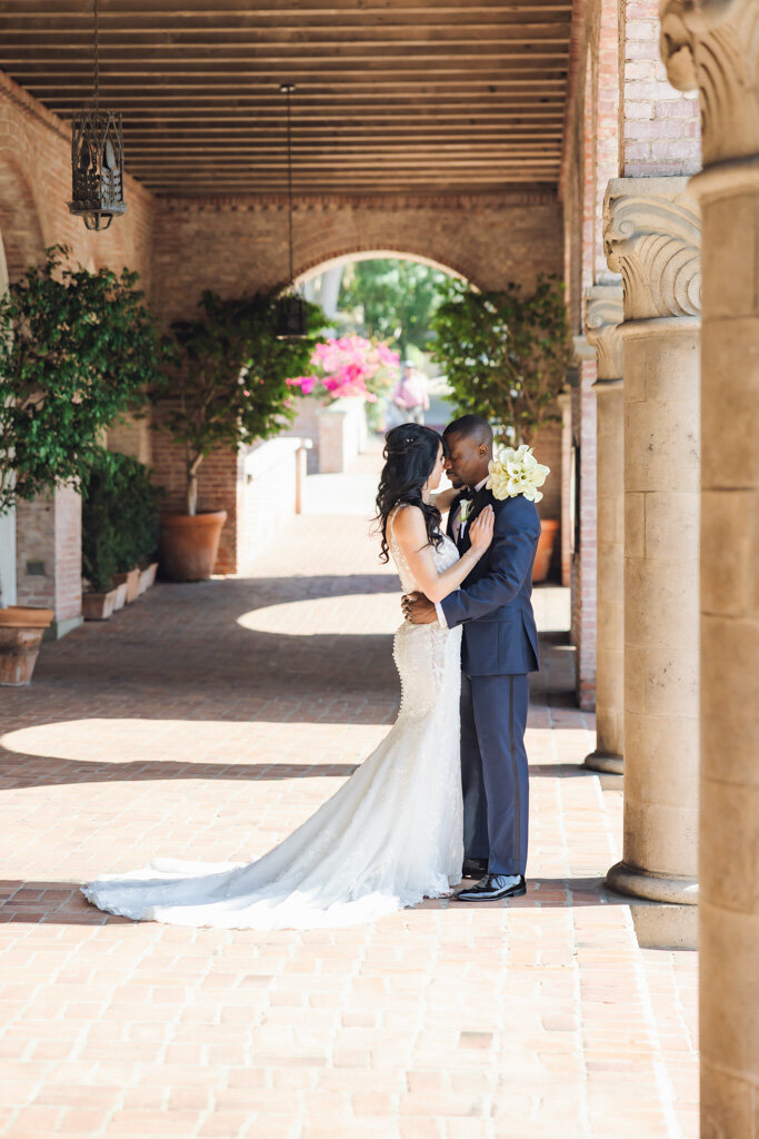 Bride and Groom and Architecture