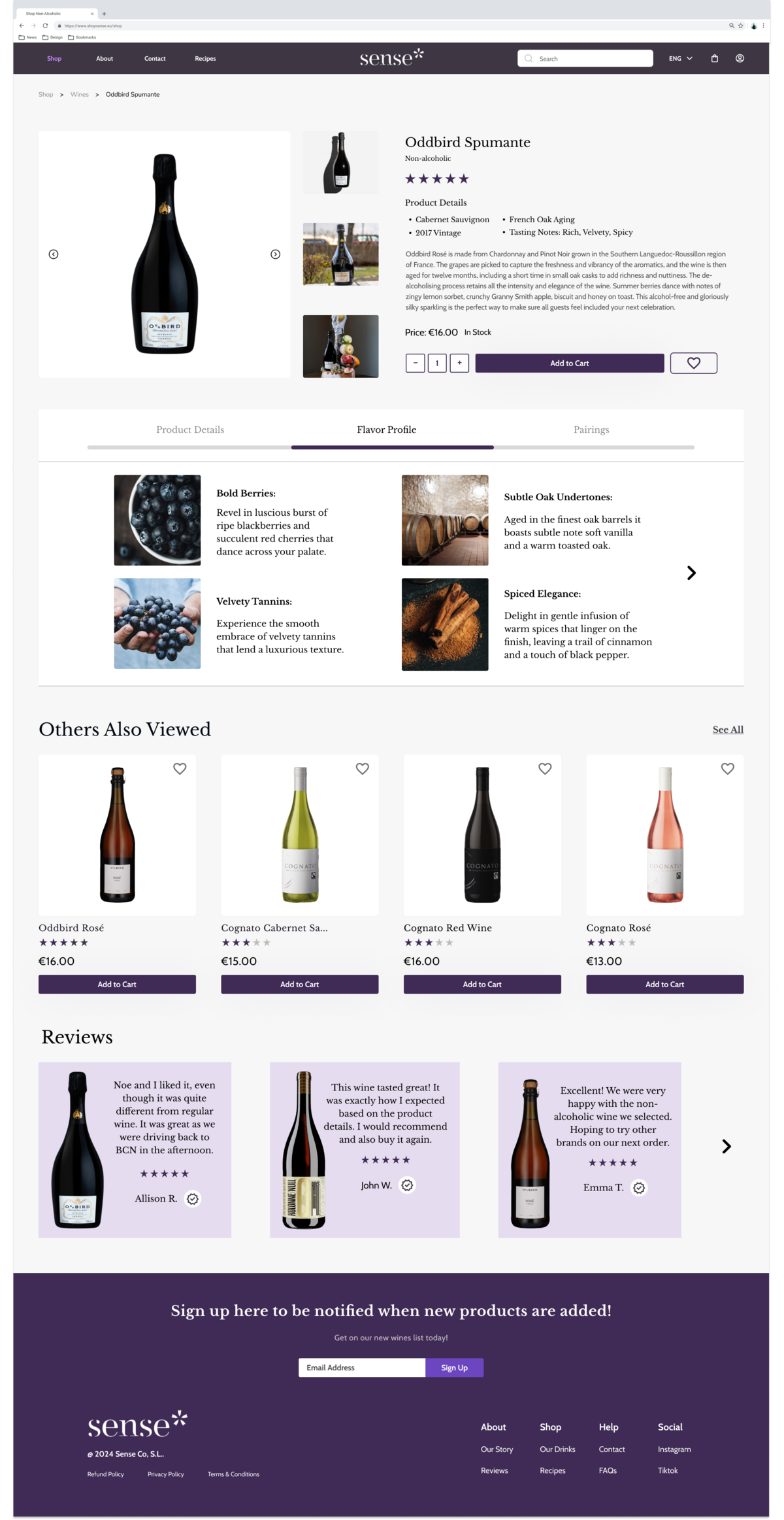 New Product Details - Page  (Sense Team Review)