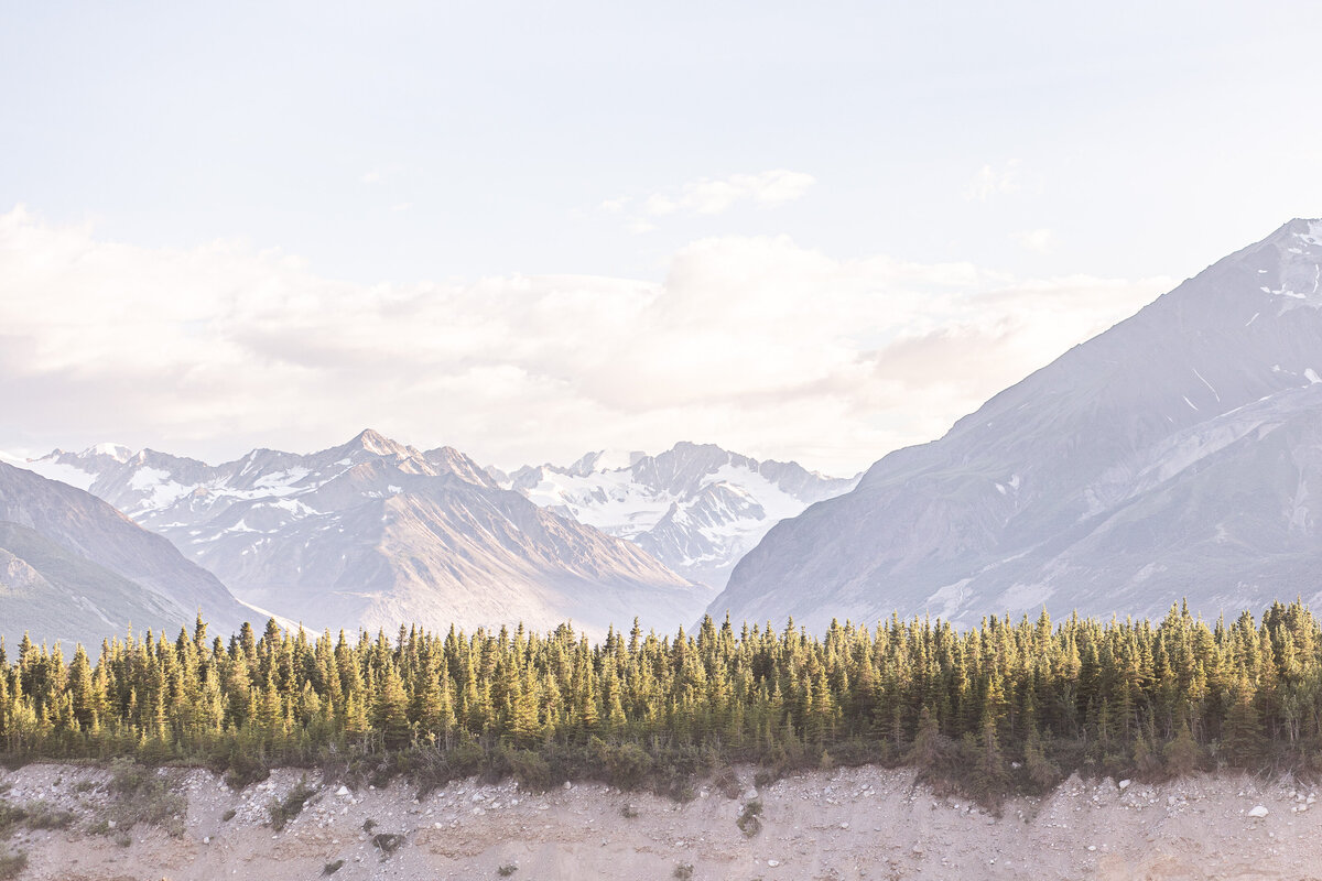 Alaska mountain elopement and wedding
