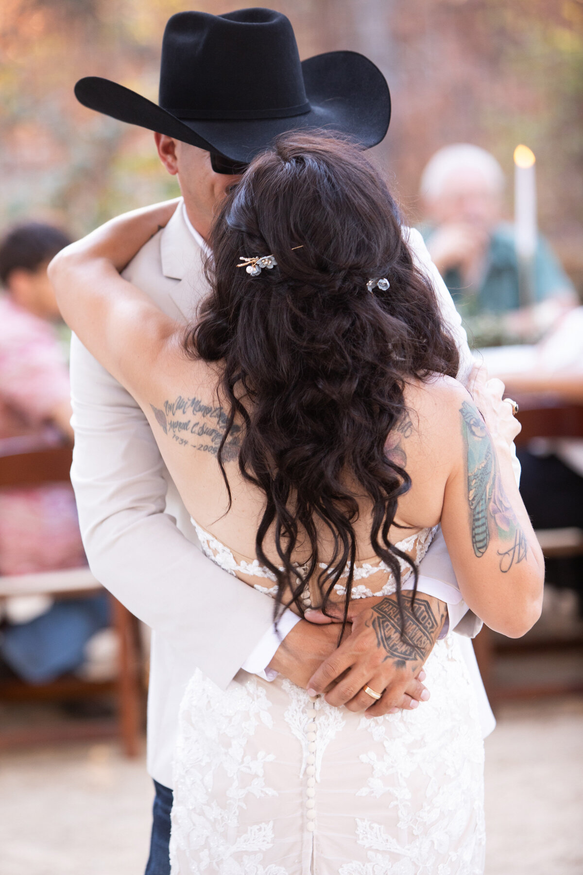 hands around bride first dance