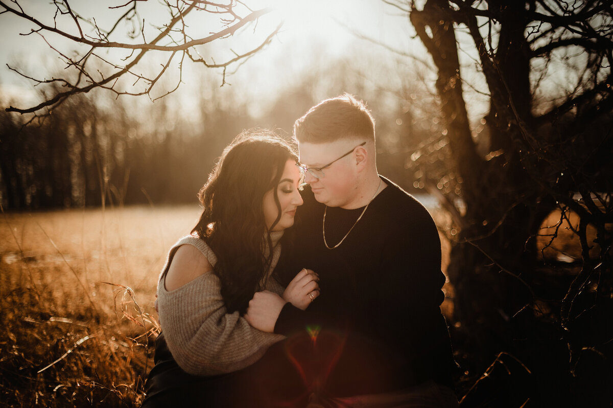 Winter engagement session