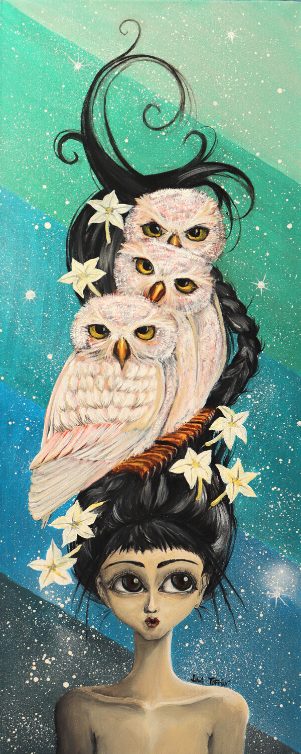 WISDOM OF OWLS | 100 x 40 cm (WxH) (7)