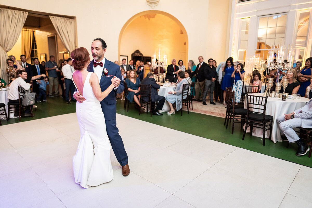 Bride and groom dance at Latrobe's