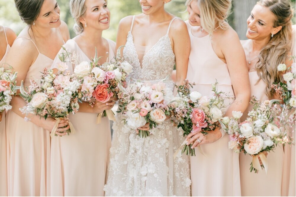 066_appleford-estate-wedding_bride-and-bridesmaid-in-pink-dresses