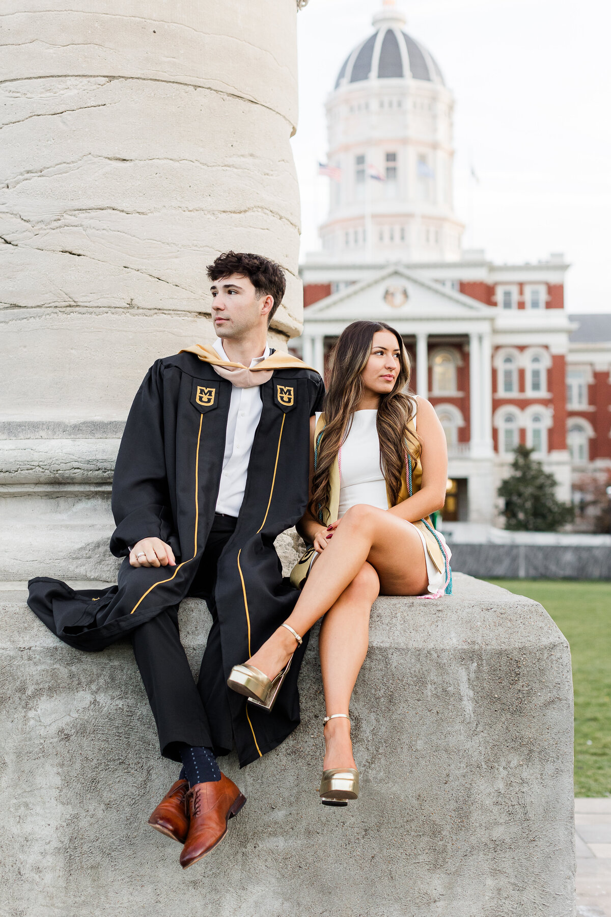 Megan & Joseph Mizzou Grad Session 2024. Bella Faith Photography 204