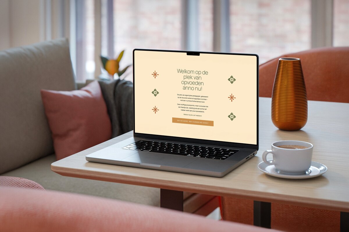 Free MacBook Pro on Table Mockup