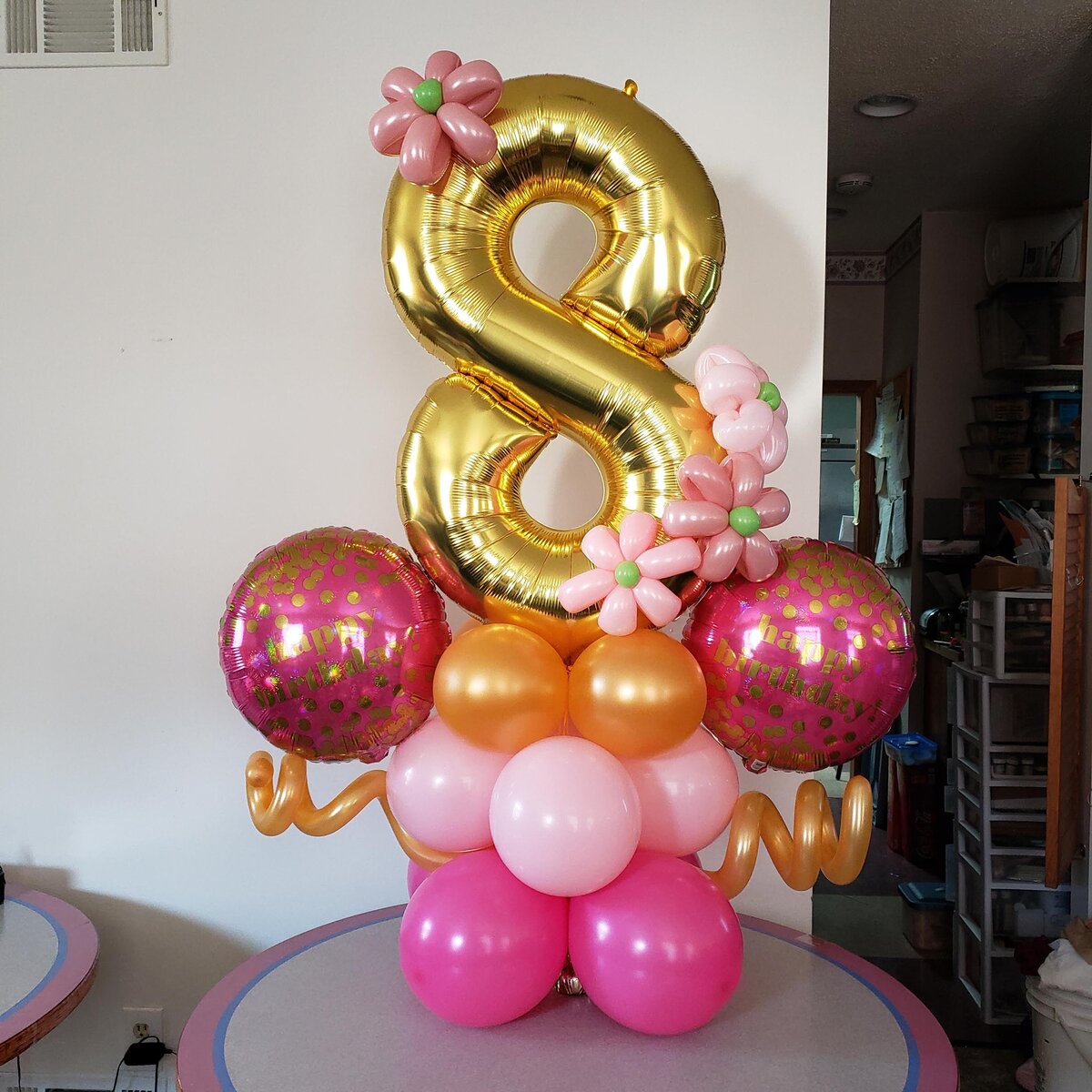 Number Balloon Display